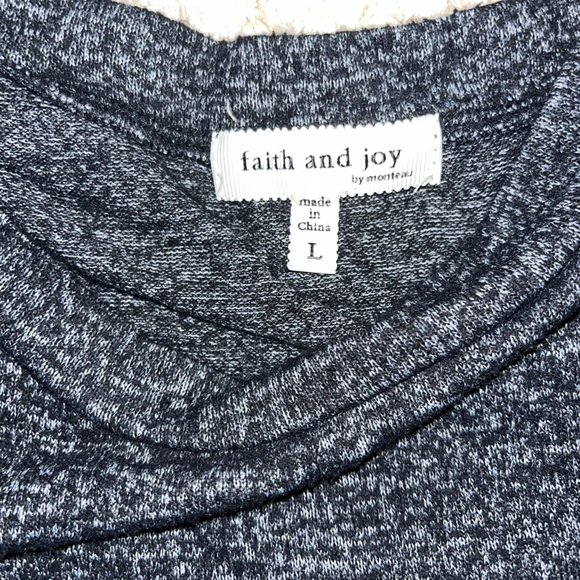 Faith and Joy Sweater with cute back - Picture 5 of 6